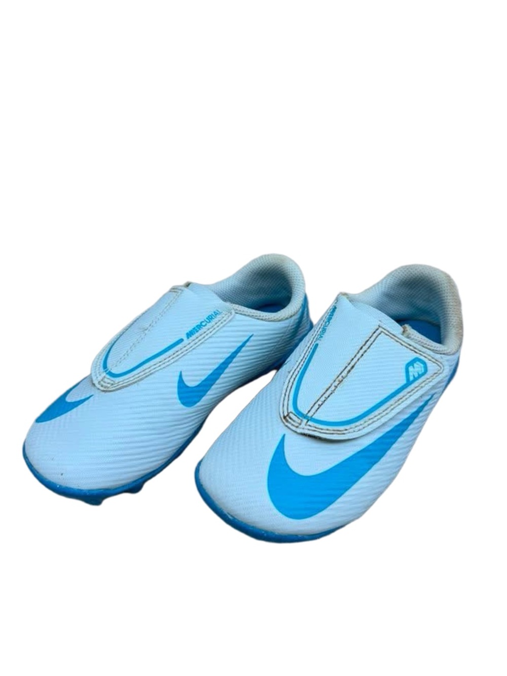 Nike Jr. Mercurial Club MG Soccer Cleats White/Blue | Toddler Size 10C